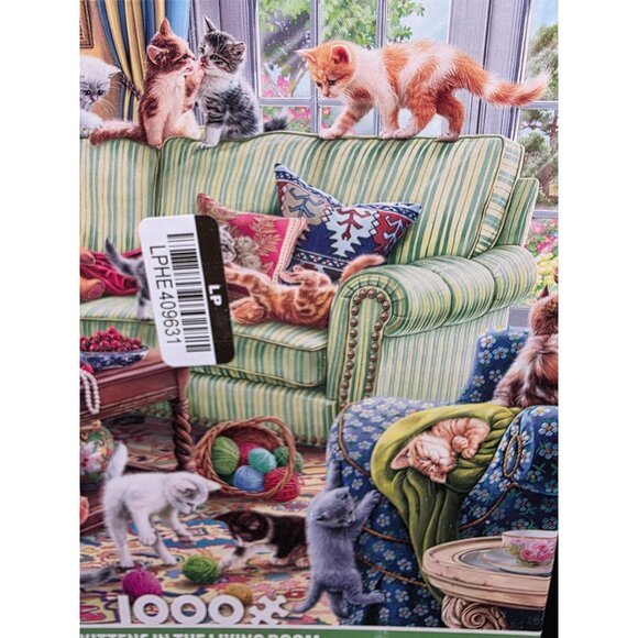 Ceaco 1000-Piece Jigsaw Puzzle "Kittens In The Living Room" - Picture 3 of 5